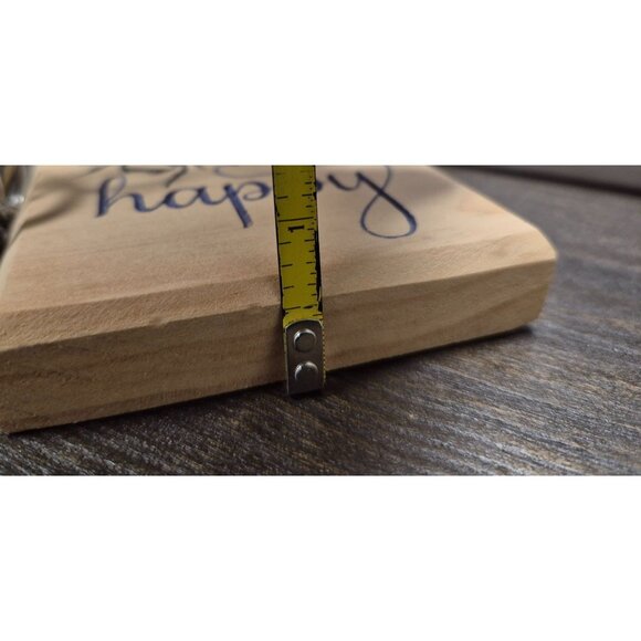 Bee Happy Wooden Art Block Decorative Sign - Picture 2 of 4